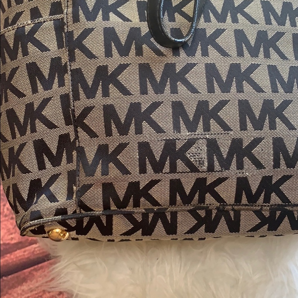 Michael Kors Logo Tote Shoulder Bag Purse - Picture 5 of 8